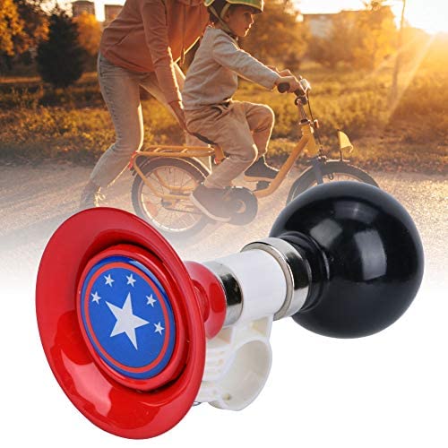 Children Bicycle Horn Metal Rubber Bike Horn Warning Bell Bike Handlebar Ring Bell for Kids Bike(RED)