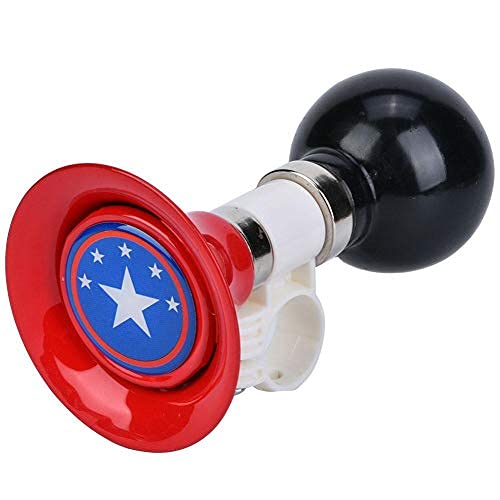 Children Bicycle Horn Metal Rubber Bike Horn Warning Bell Bike Handlebar Ring Bell for Kids Bike(RED)