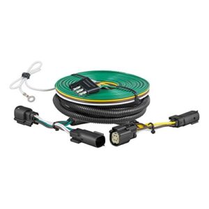 curt 58974 custom towed-vehicle rv wiring harness for dinghy towing, fits select chevrolet equinox without led taillights, black