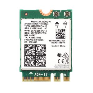 rekong wifi 6 ax200ngw m.2 2230 wifi network card dual band 160mhz mu-mimo 802.11ac ax 3000mbps 2.4ghz 5ghz bt5.2 ax200 wireless adapter ofdma support vpro miracast only for windows 10/11,64 bit