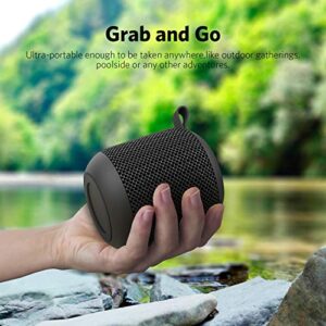 Fiodio IPX6 Waterproof Portable Speakers, Built-in Microphone, 360 HD Surround Sound Wireless Outdoor Mini Shower Travel Speaker with 5W Driver for Sports, Beach, Camping