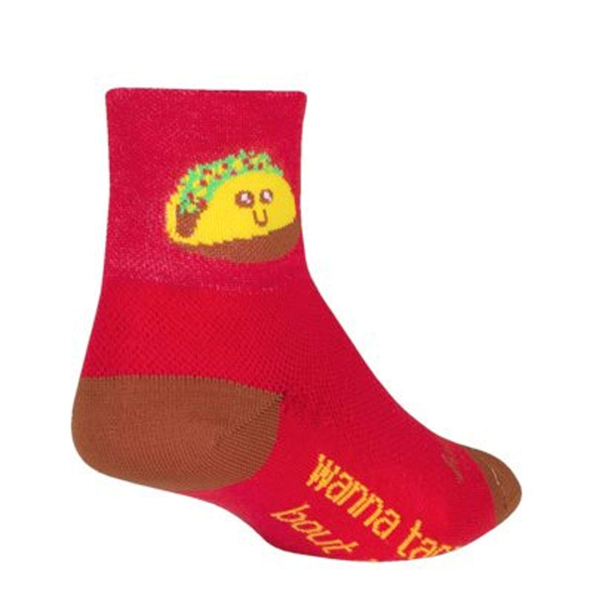 SockGuy Classic 3 inch Socks - Taco Therapy - TACOTHERAPY (Taco Therapy - L/XL)