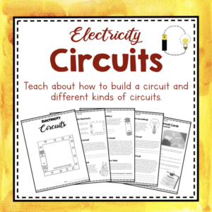 electricity unit study: circuits teaching kids how to create a circuit, different kinds of circuits, and storing electricity in batteries