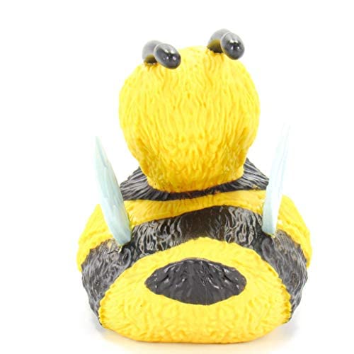 Wild Republic Rubber Duck, Bee, Gift for Kids, Great Gift for Kids and Adults, 4 inches, Bright Yellow