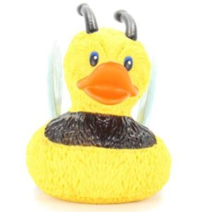 Wild Republic Rubber Duck, Bee, Gift for Kids, Great Gift for Kids and Adults, 4 inches, Bright Yellow