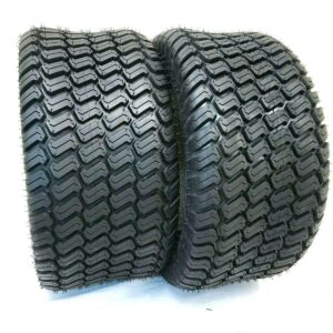 Two 16x6.50-8 Lawn Tractor Tires Tubeless Turf Master Style 16 650 8 Lawn Mower Tires