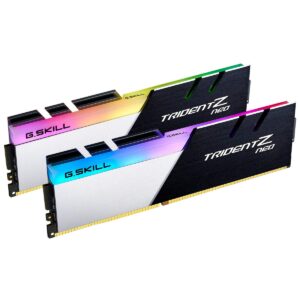 g.skill trident z neo series (intel xmp) ddr4 ram 64gb (2x32gb) 3200mt/s cl16-18-18-38 1.35v desktop computer memory udimm (f4-3200c16d-64gtzn)