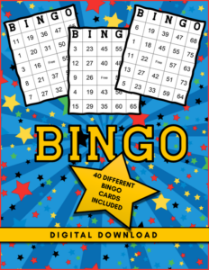 bingo cards for the classroom - includes bonus 10 calling cards