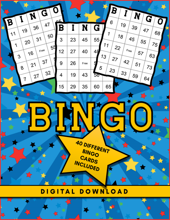 Bingo Cards For the Classroom - Includes Bonus 10 Calling Cards