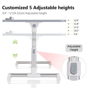 Lap Desk for Laptop, 8AMTECH Lap Desk Ajustable Laptop Table with Cooling Fan Office Desk for Laptop, Working, Reading, Writing, Drawing and Eating in Bed Sofa Floor Couch