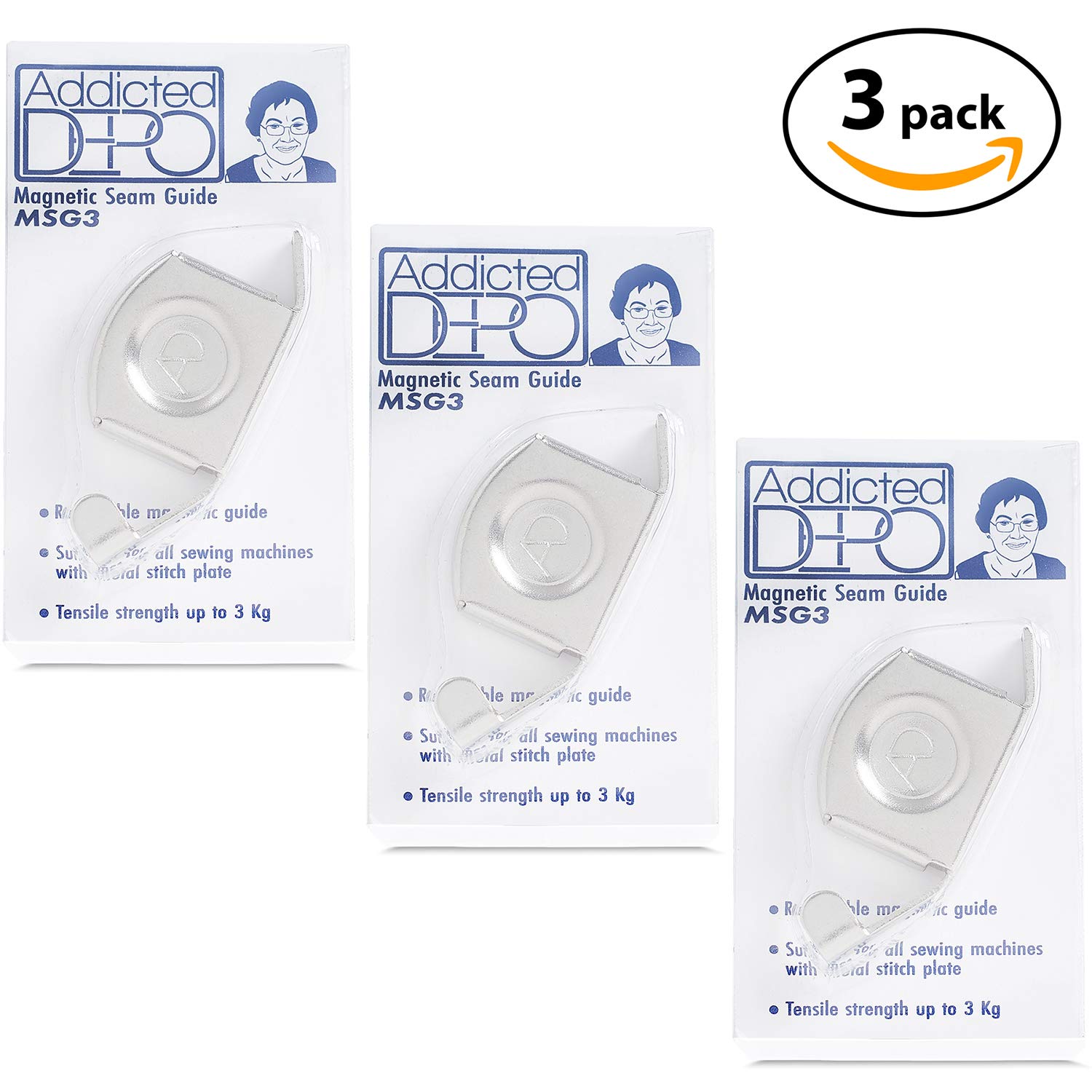 Addicted DEPO Magnetic Seam Guide Gauge for Universal Sewing Machines (3PACK) | MSG3