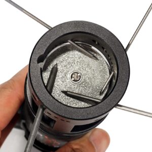 3mirrors aluminum tungsten electrode sharpener grinder head tig welding tool 24 guides, 24 multi-angle & offsets, full-featured tool w/dust housing, healthy version