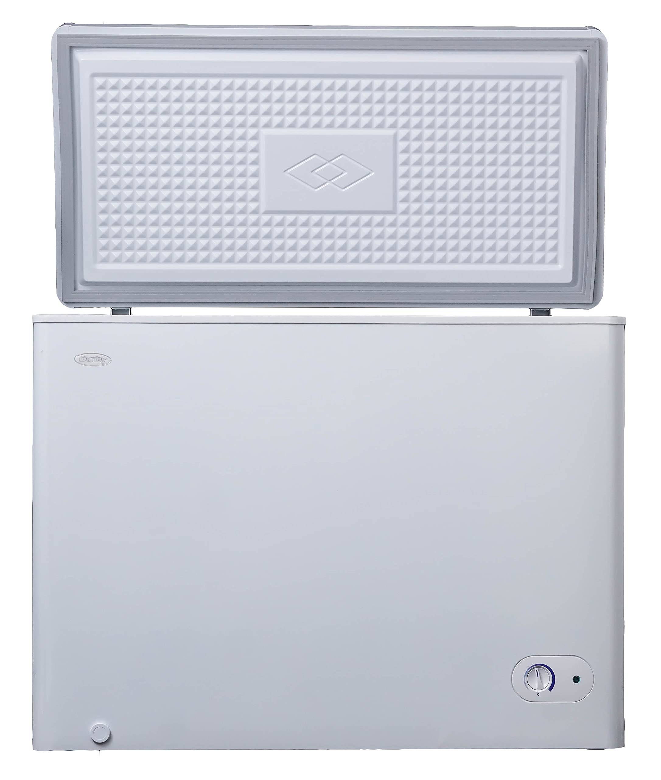 Danby DCF072A3WDB-6 7.2 Cu.Ft. Garage Ready Chest Freezer with Basket and Front-Mount Thermostat, in White