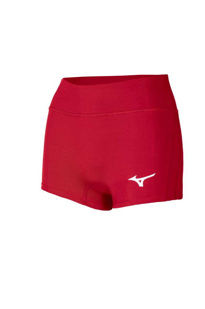 Mizuno Women's Apex 2.5" Inseam Volleyball Short, Red, Medium