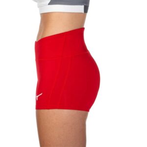 Mizuno Women's Apex 2.5" Inseam Volleyball Short, Red, Medium