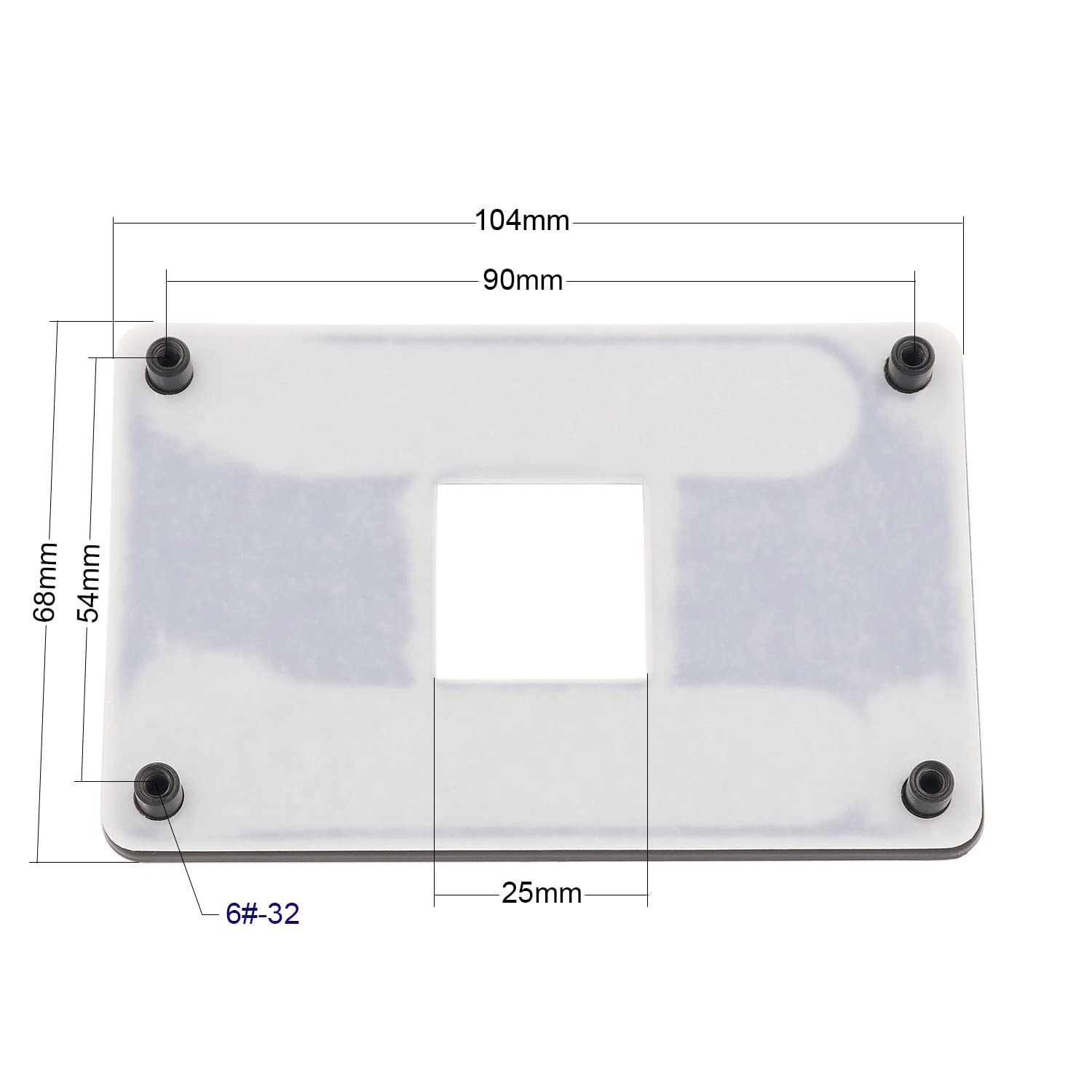 GENNEL Metal Motherboard Backplate, CPU Heatsink Bracket Radiator Base Cooler Mounting Backplane for AMD AM4