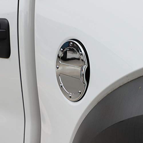 Voodonala for 2009-2014 Ford F150 Gas Tank Cap Fuel Filler Fuel Tank Cap Petrol Tank Gas Cap Cover, Exterior Accessories ABS Chrome 1 pc