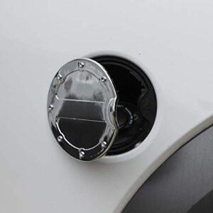 Voodonala for 2009-2014 Ford F150 Gas Tank Cap Fuel Filler Fuel Tank Cap Petrol Tank Gas Cap Cover, Exterior Accessories ABS Chrome 1 pc