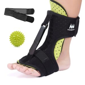 comness night splint for plantar fasciitis relief, adjustable foot brace, ankle, heel, foot drop support, arch pain relief for women & men