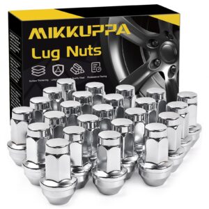 MIKKUPPA M14x2.0 Lug Nuts - Replacement for 2003-2014 Ford F150 Expedition Lincoln Navigator Factory Wheels - 24pcs 13/16 Hex 2 Inch Chrome OEM Factory Style Large Acorn Seat Lug Nuts