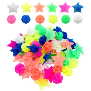 210 pieces bike wheel spokes beads, colorful bicycle decoration spoke plastic clip round decor beads for kids, assorted color and shapes