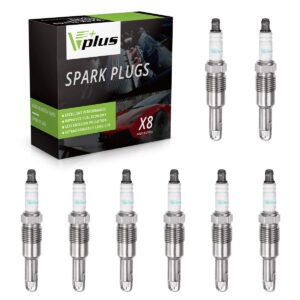 Vplus SP515 SP546 Iridium Spark Plug 8 pack Replaces# PZT14F, PZT1F, PZT2F, PZT2FF4, SP421, SP462, SP507 Compatible with Ford 2005-2008 f150 F250 F350 SUPER DUTY EXPEDITION 5.4L 6.8L V8 V10