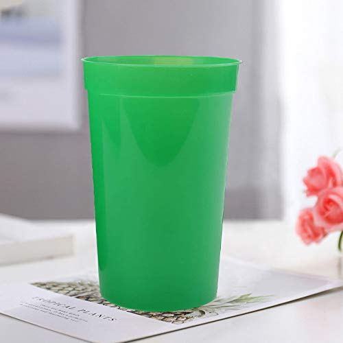 Fasmov 30 Pack 16 oz. Plastic Cups Plastic Tumblers Blank Reusable Drink Tumblers for Parties, Events, Marketing, Weddings, Green