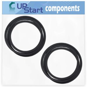 upstart components 2-pack 539110411 ground drive belt replacement for husqvarna rz4623 ride on mower - compatible with 110411 belt