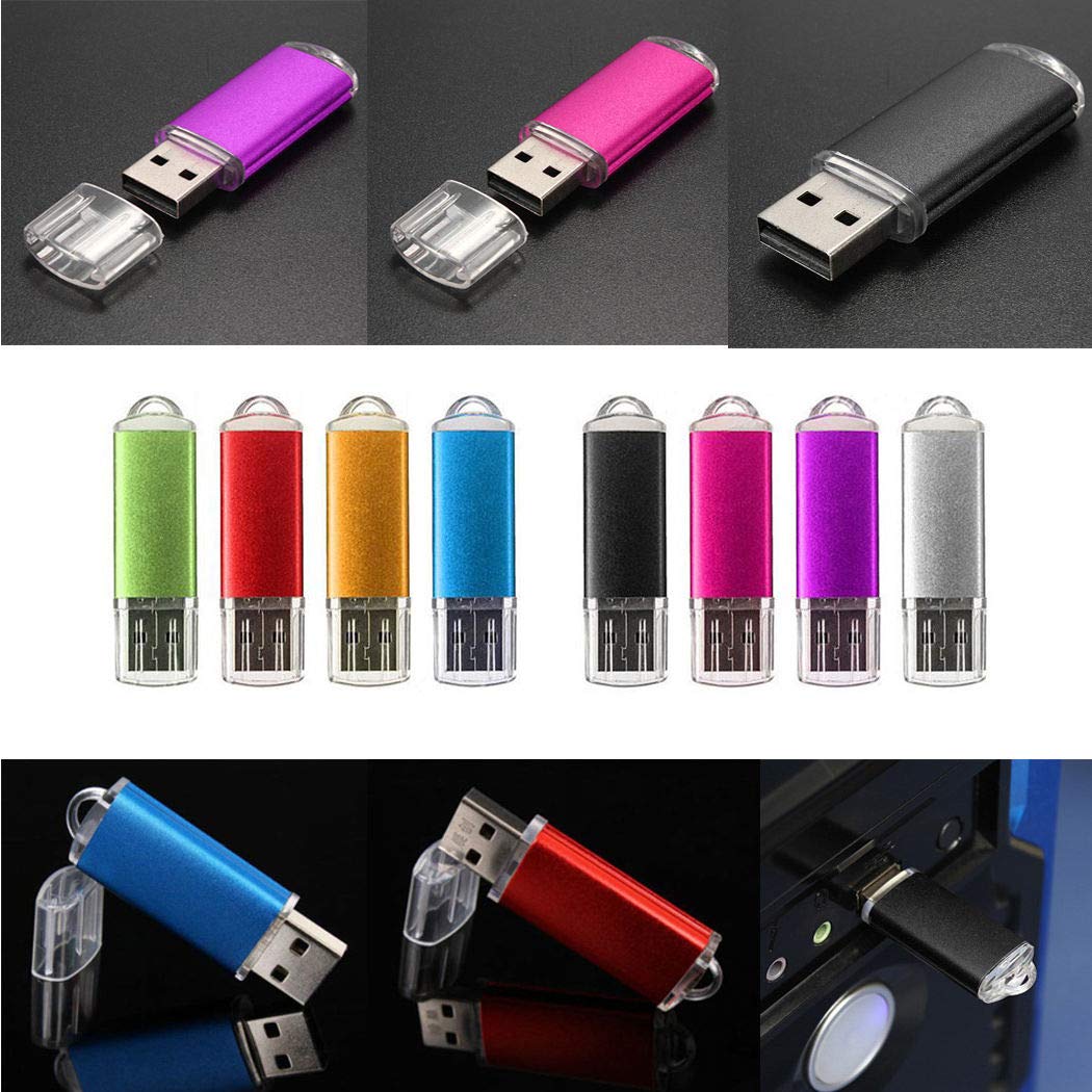 50 Pack - USB Flash Memory Stick Pen Drive Thumb Drive Storage Metal U Disk USB 2.0 LOT (50PCS - 2GB)