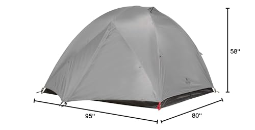 TETON Sports Mountain Ultra Tent; 4 Person Backpacking Dome Tent for Camping; Grey (2008GY)