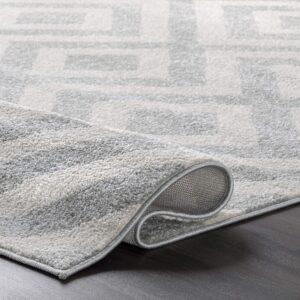 nuLOOM Zadie Geometric Accent Rug, 3x5, Light Grey