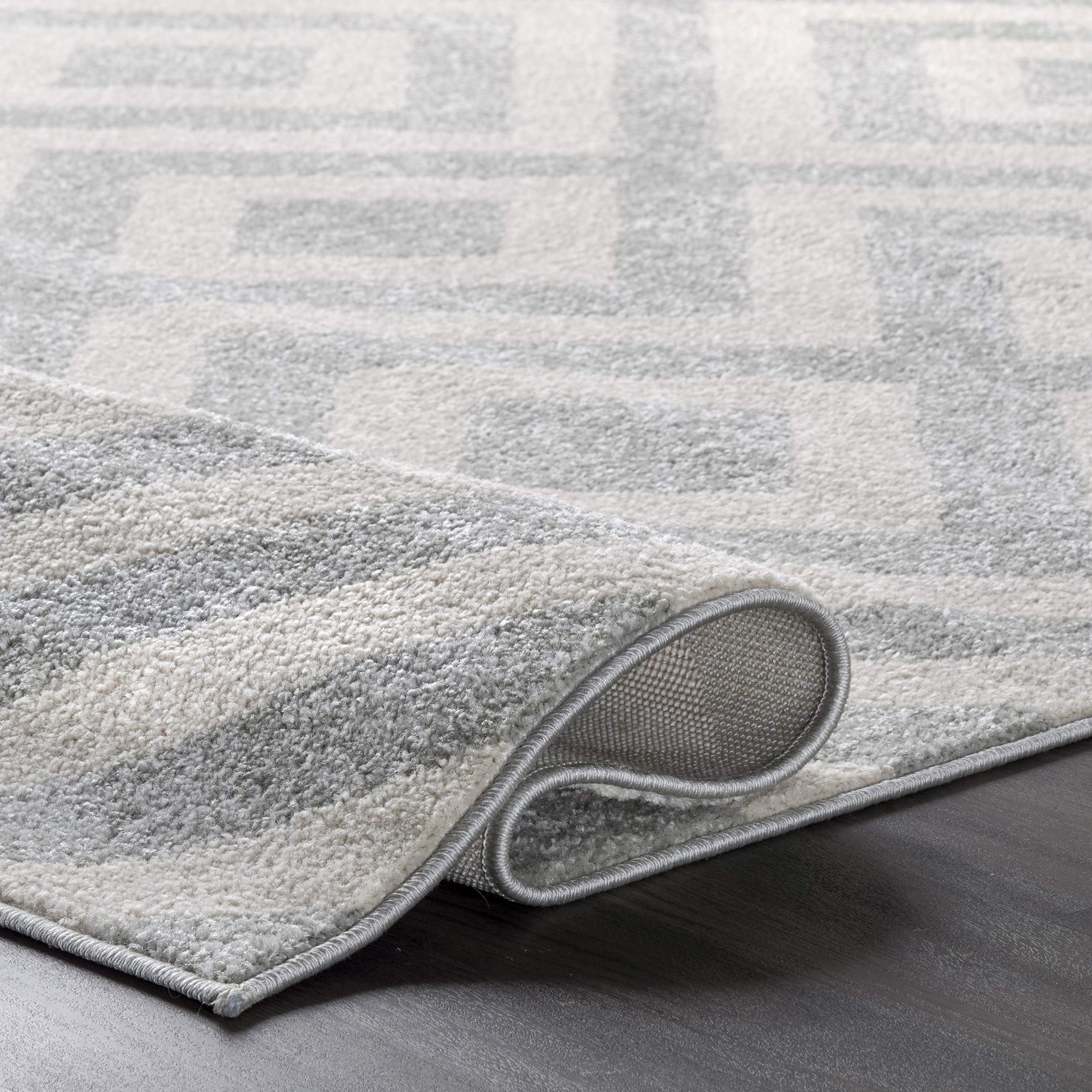 nuLOOM Zadie Geometric Accent Rug, 3x5, Light Grey