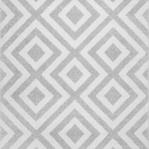 nuLOOM Zadie Geometric Accent Rug, 3x5, Light Grey