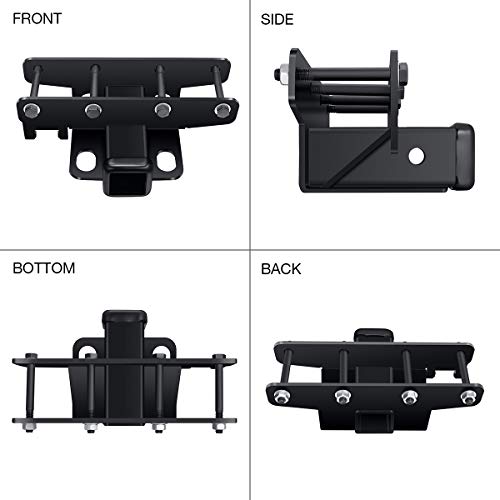 Miady Jeep Receiver Hitch Kit: 2 inch Receiver Hitch & Wiring Harness & Hitch Cover for 2007-2018 Wrangler JK 2 Door & 4 Door (Exclude JL Models)