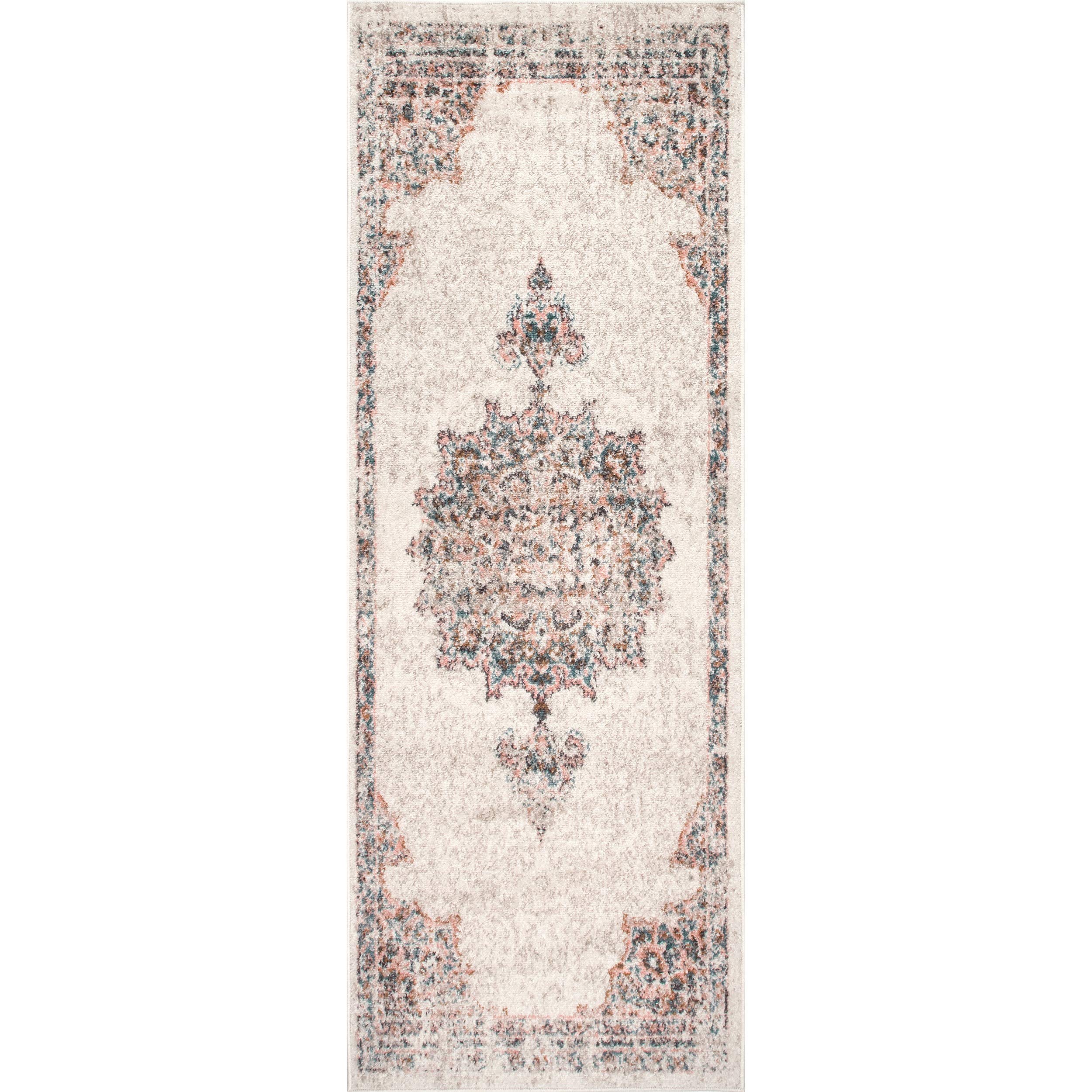 nuLOOM Vintage Medallion Liliana Accent Rug, 2x3, Beige