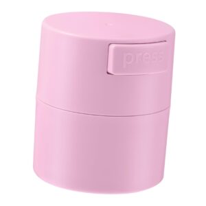 beaupretty eyelash glue jar sealed eyelash storage box cosmetic storage tank extension supplies for lash (pink)