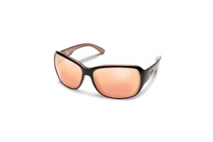 suncloud limelight polarized sunglasses, rose backpaint laser/polarized pink gold mirror, one size