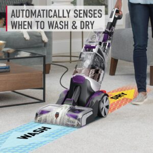 Hoover SmartWash Pet Automatic Carpet Cleaner Machine with Spot Chaser Wand, Deep Cleaning Shampooer, Carpet Deodorizer and Pet Stain Remover, FH53000PC, Purple