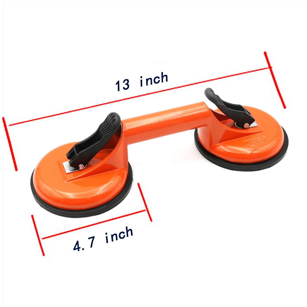 VICHUNHO Glass Lifting Suction Cups Heavy Duty Vacuum Aluminum Alloy Handle Holder to Lift Large Glass/Floor Gap Fixer/Tile Lifter/Moving Window,Mirror/Windshield Removal & Install Tool