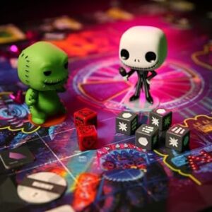 Funko Games Board 0-Base The Nightmare Before Christmas Funkoverse - TNBC - Light Strategy Board Game for Children & Adults (Ages 10+) - 2-4 Players - Collectible Vinyl Figure - Gift Idea