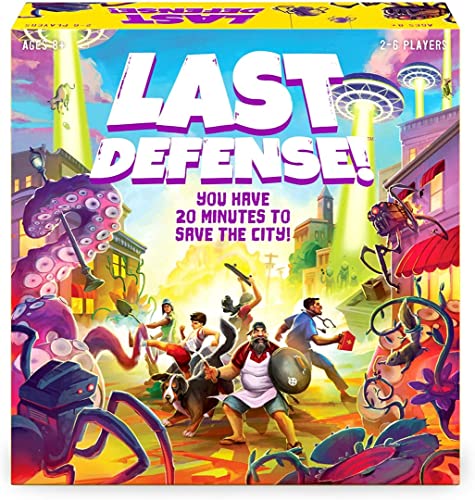 Funko Games Funko Board Signature Last Defense Game - Light Strategy Board Game for Children & Adults (Ages 10+) - 2-4 Players - Collectible Vinyl Figure - Gift Idea