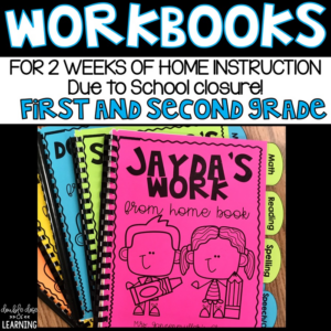 take home workbooks for up to two weeks 1st and 2nd grade!