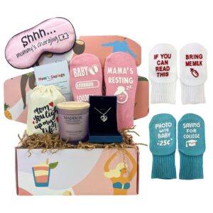 silly obsessions gift box for new mom, pregnant mom, great gift basket set for baby shower, pregnant women, daughter, wife, friends, mom to be. (pregnant mom)