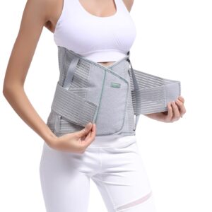 tandcf back support,entire back brace, lumbar support belt for women & men, adjustable waist trainer belt for entire back pain relief, keeps your spine straight and safe(xl)