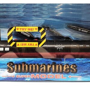 16.5 Inch Toy Navy Black Submarine with Sound Effects and Torpedo (2 Pack)