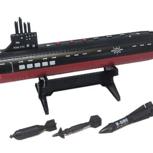 16.5 Inch Toy Navy Black Submarine with Sound Effects and Torpedo (2 Pack)