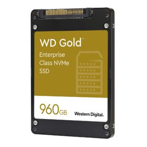 Western Digital 960GB WD Gold SN600 Enterprise Class NVMe Internal SSD - U.2 PCIe, 2.5"/7mm - WDS960G1D0D