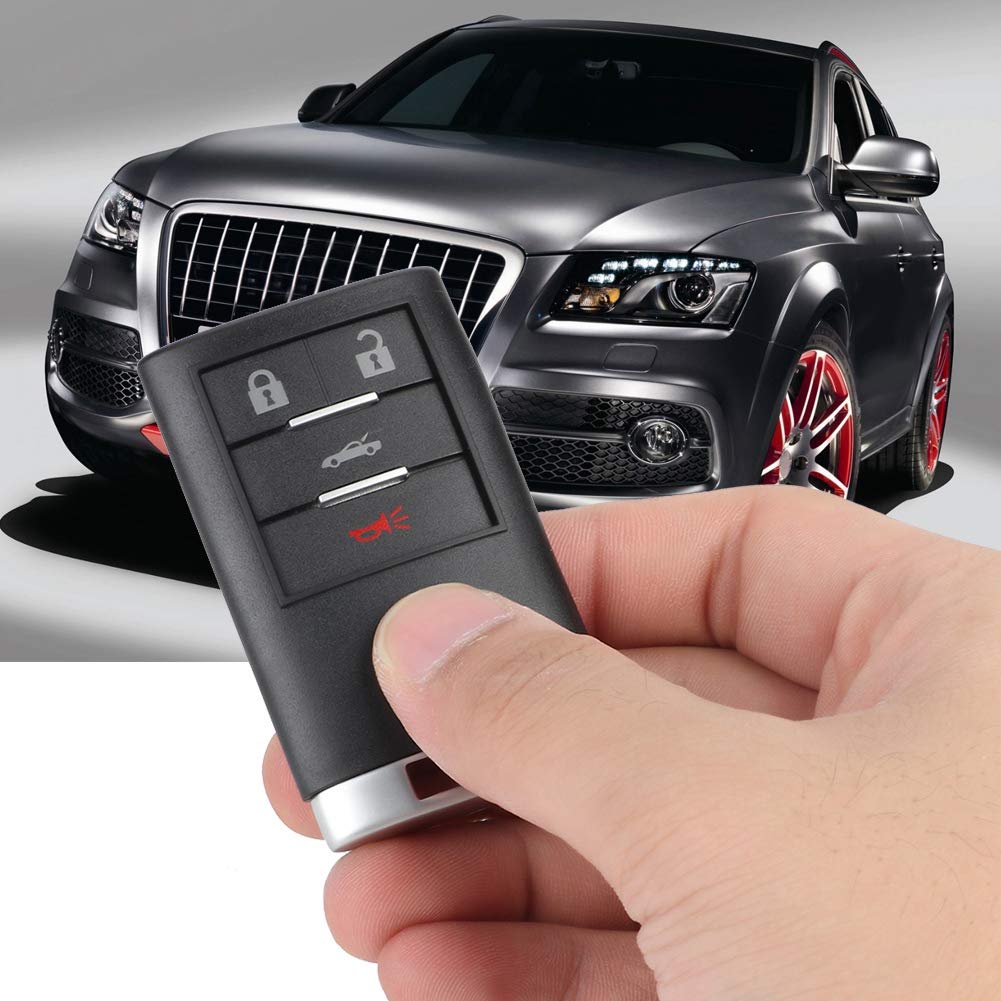 Durable Textured 4 Button Car Remote Key Shell Fit For Corvette 2008 2009 2010 2011 2012 2013, Xlr 2008 2009 Corvette Fob 2012 2008 Corvette Car Keys