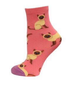 hot sox girls unicorn kids casual sock, pink heather, 6 12 us