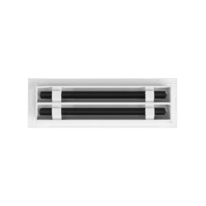 BUILDMART - 12x4 Modern AC Vent Cover - Decorative White Air Vent - Standard Linear Slot Diffuser - Register Grille for Ceiling, Walls & Floors - Texas Buildmart